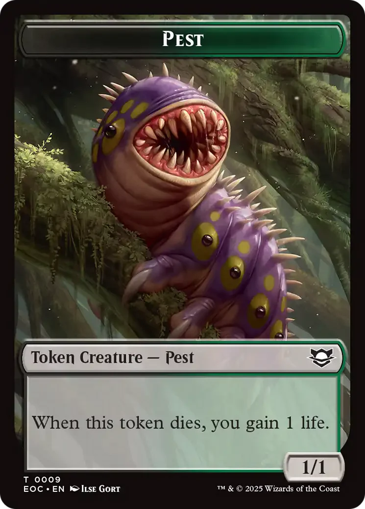 Beast (0006) // Pest Double-Sided Token [Edge of Eternities Tokens] - Image 2