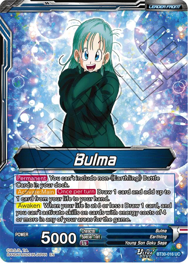 Bulma // Bulma, Adventurous Bunny Girl (BT30-016) [Three Glorious Fighters] - Image 2