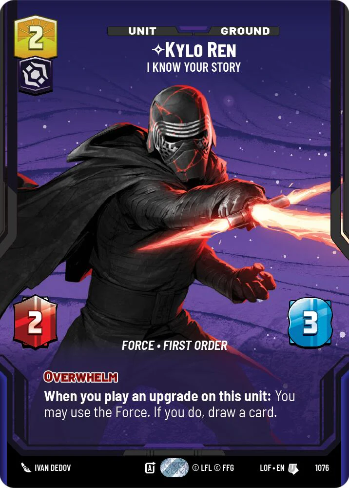 Kylo Ren (1076) - I Know Your Story (Prestige Foil) (1076) [Legends of the Force]